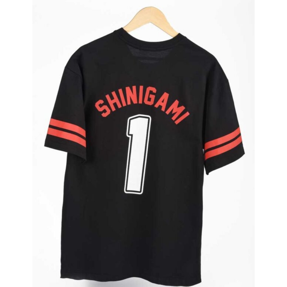 black Shinigami T-shirt club tee with white text