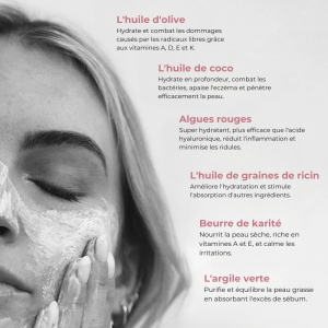 Savon Exfoliant Nettoyant aux Algues Rouges (2)